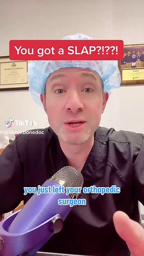 Lets talk about that #slap tear in your shoulder. Slap is a type of la...