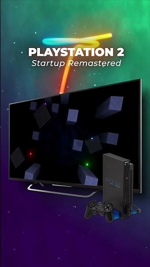 PlayStation 2 Startup Remastered 4K #shorts