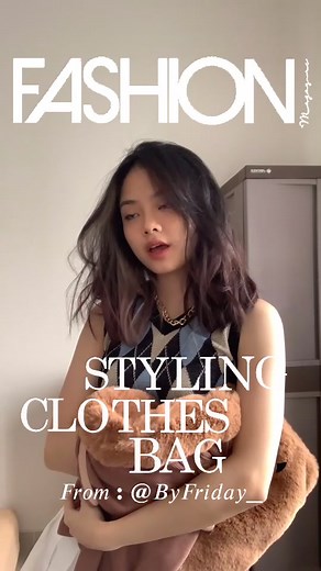 Vest & Fluffy Bag is frm @byfriday_ 💛✨ #fyp