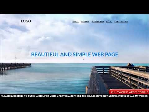 Beautiful And Simple WebPage Using HTML Only No CSS Used HTML TUTORIALS720p