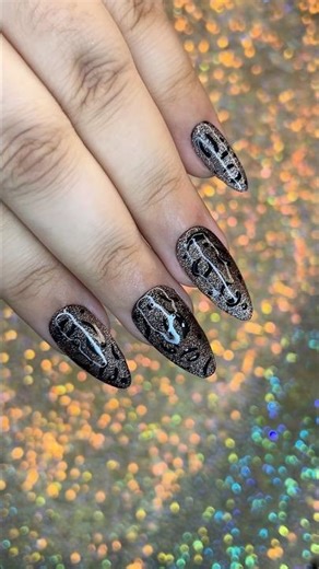 🤎 Bronze Brown Leopard Cat-Eye Press On Nails #naildesign #animalprint #nailart #cateye