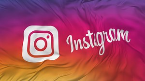 Download Instagram Flag Seamless Looping Background, Looped Bump Texture Cloth Waving Slow Motion, 3D Rendering