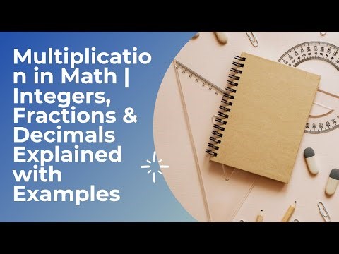 Multiplication in Math | Integers, Fractions & Decimals Explained with Examples#youtubeshorts