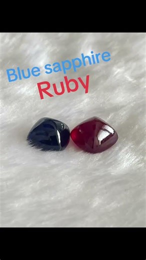 Ruby / sapphire cushion cabochon #gemquality #gemstones #ytshorts #jewelry #gemsnjewellery