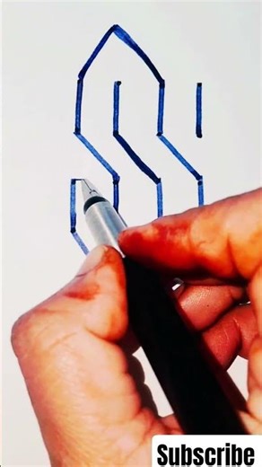 3d S Calligraphy ✨ | S in 3D Lettering Art #Shorts #art #lettering #shortsfeed #3d