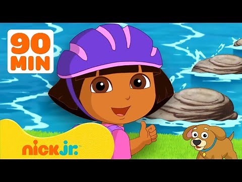 Dora poznaje świat | Dora przekracza tęczowy most 🌈 + inne, magiczne chwile! | 90 minut | Nick Jr.