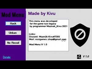 Rust Legacy New Hack (Mod Menu) by Kivu