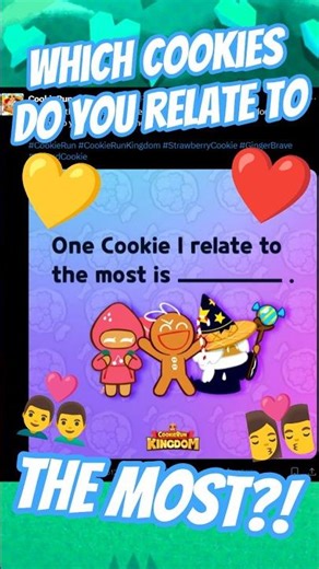 Which Cookie Do YOU Relate To The Most?! #Shorts #CookieRun #CookieRunKingdom #CRK #Posts