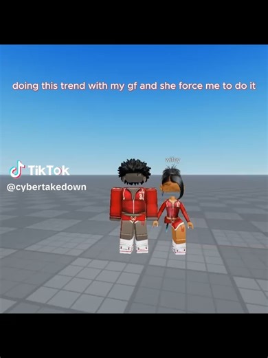 she made me do this yall #gf #robloxtrend #viralvideo | roblox