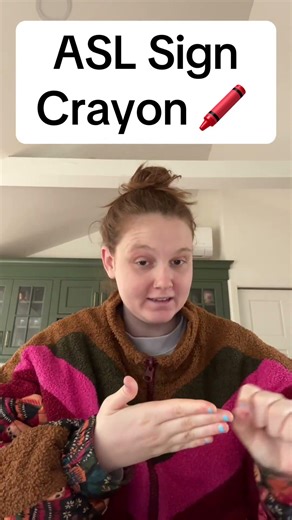 Learn How To Sign "Crayon" in ASL for Beginners | American Sign Language #shorts