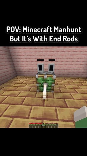 49K views · 1.4K reactions | POV: Minecraft Manhunt But It's With End Rods In Minecraft #minecraft #minecraftmemes #funnymoments | Saroneymc | Facebook