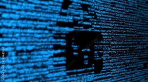 Codes identifying security system on screen