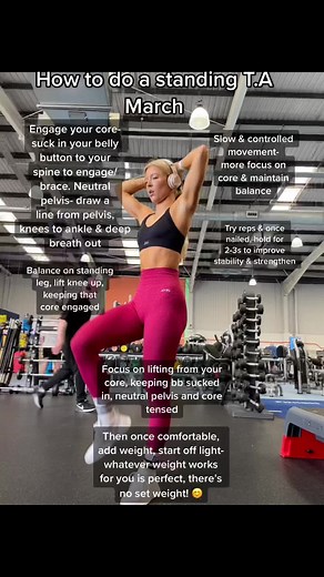 Standing T.A March Exercise Tutorial