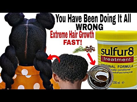 How To Use Sulfur 8,Rosemary & Cloves To Double Hair Growth|Grow Long Hair & Prevent Hair Breakages