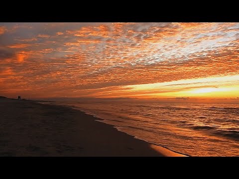 No Copyright Background Video Nature Sunset Beach (No Sound, No Music) Free Stock Footage
