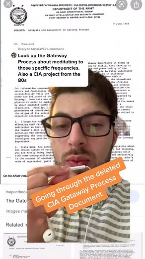 Exploring the CIA Gateway Process Documents and Meditation Techniques