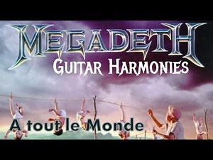 MEGADETH Guitar Harmonies #1 A tout le Monde lesson with tabs