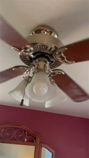 Hunter ceiling fan in my aunts house, quick demonstration (an old video from December 2025)￼￼