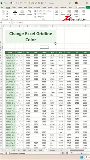 Change the color of gridlines in a worksheet - Excel Tips and Tricks Learn how to change the color of gridline in a worksheet in Excel. Hide Gridline 1) View ~ Show 2) Gridline Change Gridline Color 1) File ~ Options 2) Advanced 3) Change Gridline color 4) OK Change the color of gridlines in a worksheet,How to change Excel grid line color?,How do I change the color of my grid?,How to change table line color in Excel?,How to Change Color of Excel Gridlines or Remove Them, Check out my complete su