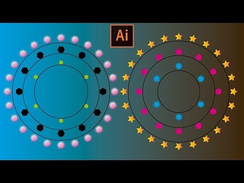 REPEAT SHAPES ALONG a PATH in ILLUSTRATOR: How to repeat objects around a circle in Illustrator