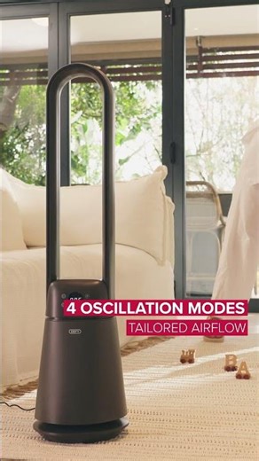 Defy (Grey) Bladeless Fan | Safe, Powerful & Ultra-Quiet Cooling