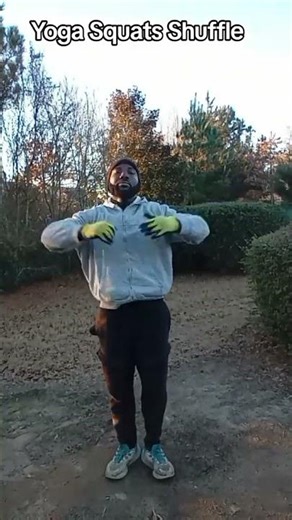 yoga Squats shuffle #fitness #exercise #workout #foryou