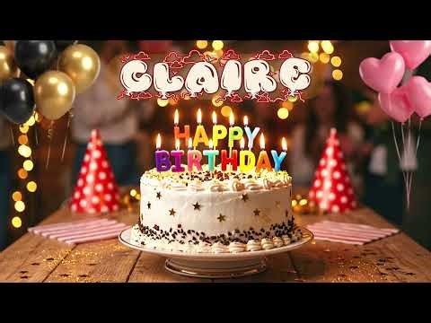 Happy Birthday Claire Personalized Cake Cutting Song