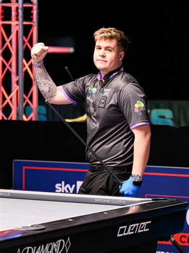 Remember when Jonas Souto shocked Jayson Shaw, beating him 10-3 at the UK Open 🇪🇸 You will see more of The Island Boy at Premier League Pool in February, watch all the action on👇https://www.wnttv.com/ #WNT #Pool #nineball