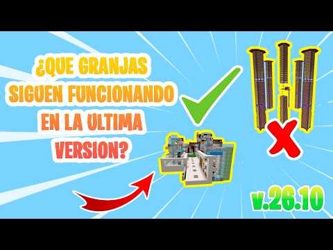 ¿QUE GRANJAS SIGUEN FUNCIONANDO EN LA ULTIMA VERSION? V26.10 / MINECRAFT BEDROCK