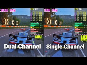 8GB (Single Channel) vs 16GB (Dual Channel) RAM | Performance Test