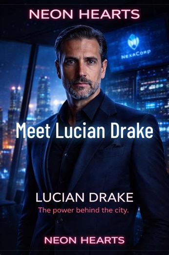 Neon Hearts 💗 LUCIAN DRAKE CEO of NexaCorp. In Echelon Prime, corporations control everything. Data. Infrastructure. Security. And Lucian Drake controls one of the most powerful corporations in the city. Calm. Calculated. Untouchable. But behind NexaCorp’s success lies a secret that could change the balance of power in Echelon Prime. And Lucian Drake intends to keep it that way. NEON HEARTS #neonheartsseries #cyberpunkseries #unxstudios #riftprotocol