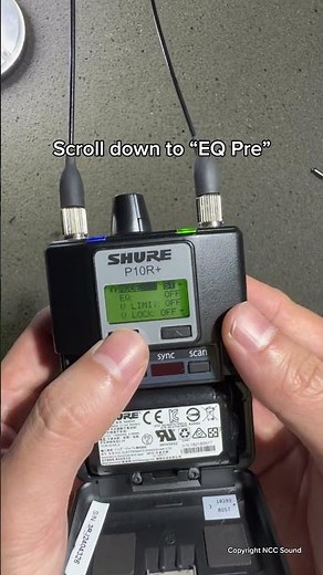 IEM Beltpack Audio Settings - Shure PSM1000 P10R+ Self Help