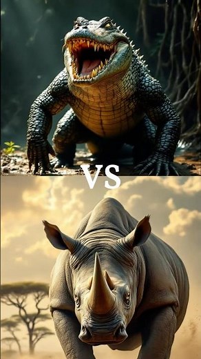 Rhino vs 5 Powerful Animals – Who Can Stop the Living Tank?
