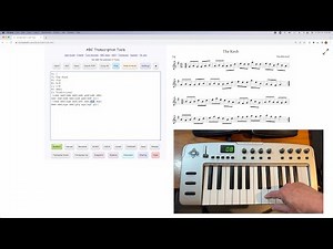 ABC Transcription Tools - Type Your ABC Using a USB or Bluetooth MIDI Keyboard