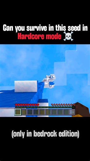 Can You Survive This Deadliest Minecraft Seed in Hardcore? ☠️ (Bedrock) #minecraft #minecraft100k