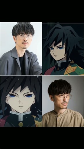 Them and their voice actors #demonslayer #shorts