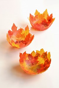 DIY LEAF BOWL - so cool! Instructions >> https://onelittleproject.com/leaf-bowl/ | One Little Project