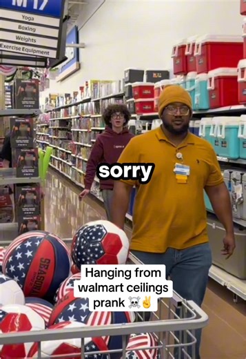 Full Video: offwhitegabe on YT #offwhitegabe #prank #pranks #ceiling #walmart