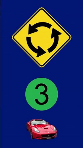 What Does This Sign Mean? Roundabout Ahead ⚠️