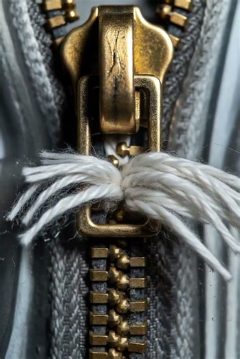 Brass Zipper vs Cotton Thread | Extreme Macro Tension in Slow Motion