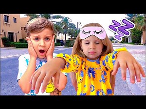 Diana and the Sleepwalking Story - Videos For Kids