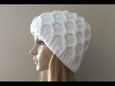 How To Knit A Diamond Cable Hat, Lilu's Handmade Corner Video # 7