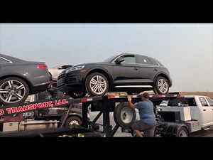 First Car hauling load using a Dodge 5500 Kaufman EZ 4.