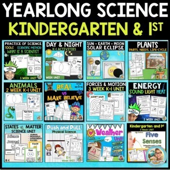 Yearlong Science Curriculum — Kindergarten & First Grade | 12 Complete Units