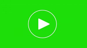 Download Play And Pause Stop Media Player Button Animation With Hand Pressing On Green Screen. 4K Resolution for free