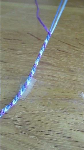 Create a simple loom bracelet with only three strings #crafts