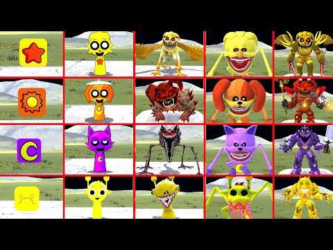 ALL STRONGEST SPRUNKI POPPY PLAYTIME 4 GIANT EVOLUTION BATTLE IN GARRY'S MOD