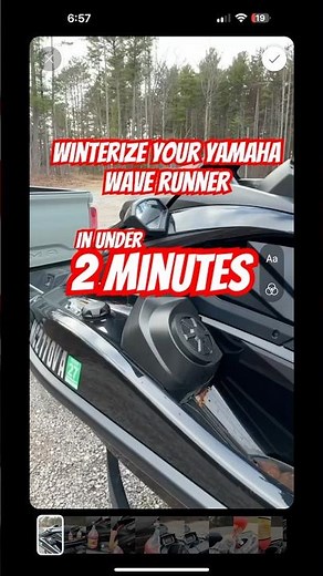 WINTERIZE YOUR YAMAHA WAVE RUNNER IN under 2 mins! #northernmichigan #waverunners #jetski #summer