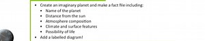 Imaginary Planet Fact FileCreate a fact file including:Name o... | Filo