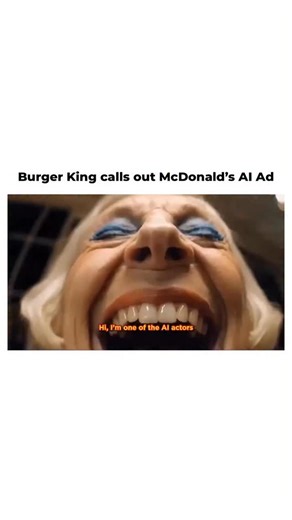 Social Media Dissect on Instagram: "McDonald’s released a fully Al-made holiday ad that faced backlash over ethics and job loss, leading to its removal. Creative agency All Trades Co. responded with a satirical Al ad for Burger King, mocking the campaign and calling out the risks of replacing human creativity with Al. #Mcdonalds #BurgerKing #Brands #Competitor #Al #Advertising #Marketing #SocialMediaDissect"